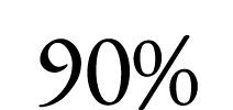 90%