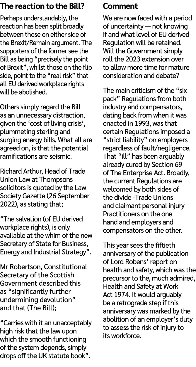 The reaction to the Bill? Perhaps understandably, the reaction has been split broadly between those on either side of...